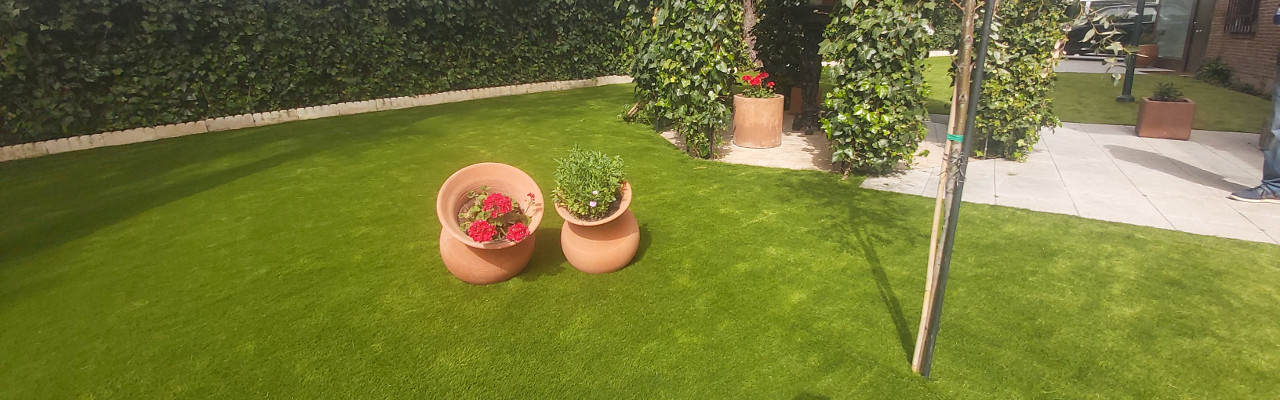 Césped artificial infantil en Las Rozas