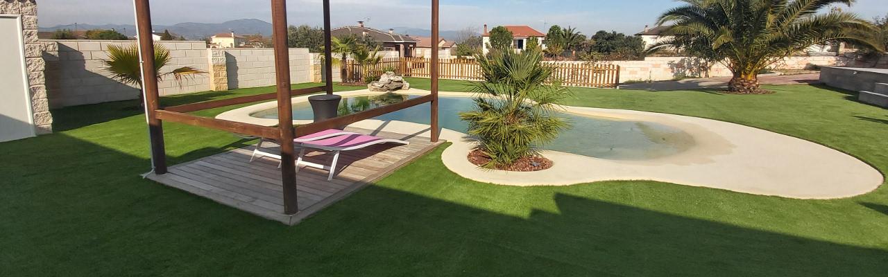 Césped artificial para piscinas en Las Rozas